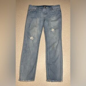 Buffalo David Bitton Jess Rip & Repair Mid Rise Skinny Jeans Size 12